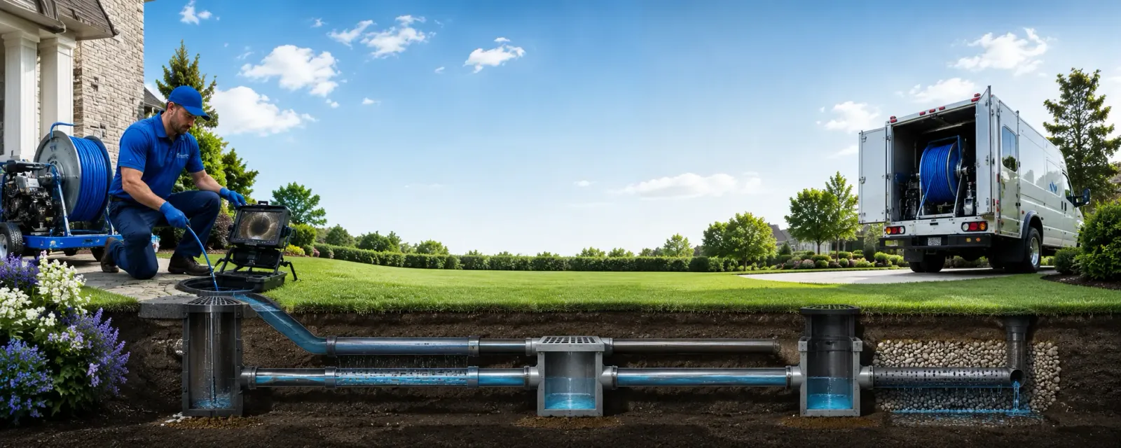 Outdoor drain cleaning information for Hollenberg, KS